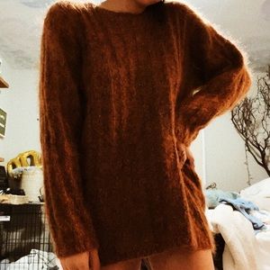 Burnt Orange Sweater Dress